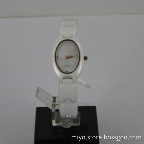 Oval Shape Small Mini Size Ceramic Watch with Japan Movement, Fancy, Stylish and Beautiful